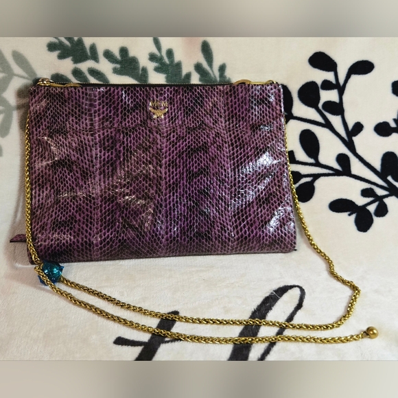 💯 Authentic Rare MCM Muti-Way Clutch (Made in Italy) - Picture 15 of 16